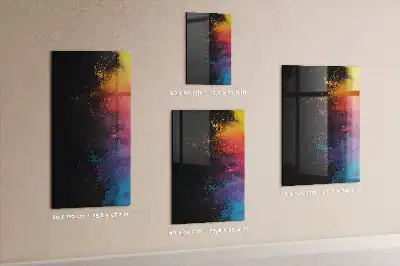 Tablă magnetică pentru scris pudră colorată