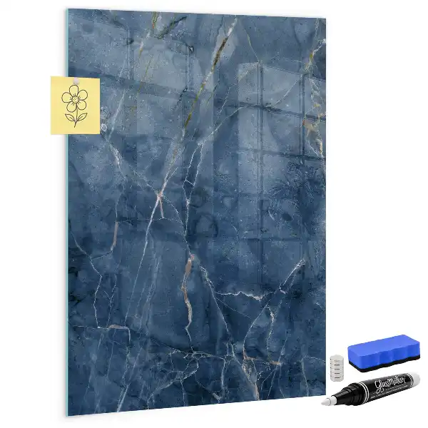Tablă magnetică de desenat cu model de marmură decorativă