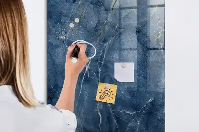 Tablă magnetică de desenat cu model de marmură decorativă