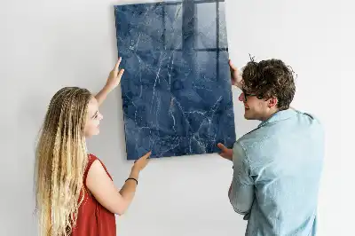 Tablă magnetică de desenat cu model de marmură decorativă