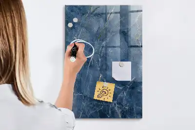 Tablă magnetică de desenat cu model de marmură decorativă