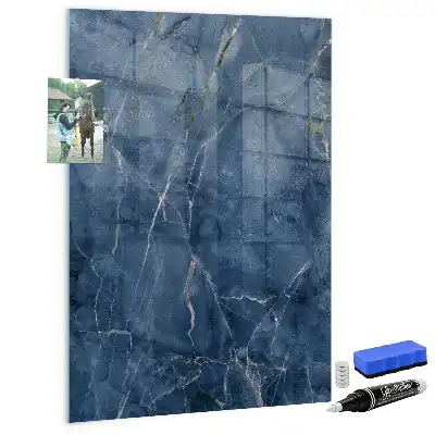 Tablă magnetică de desenat cu model de marmură decorativă