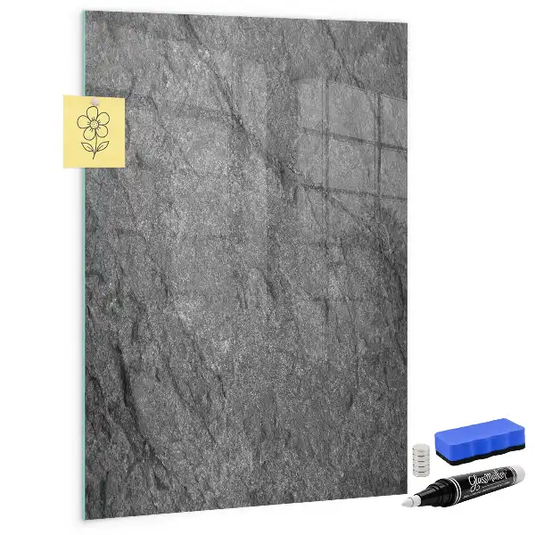 Tablă magnetică pentru scris cu textură de rocă