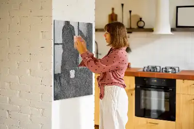 Tablă magnetică pentru scris cu textură de rocă