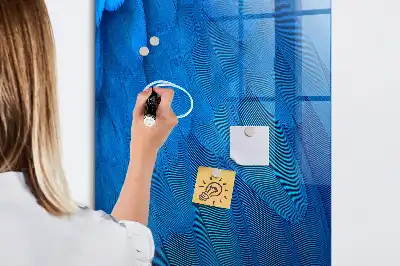 Tablă magnetică pentru scris model cu design de pene de pasăre