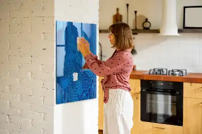 Tablă magnetică pentru scris model cu design de pene de pasăre