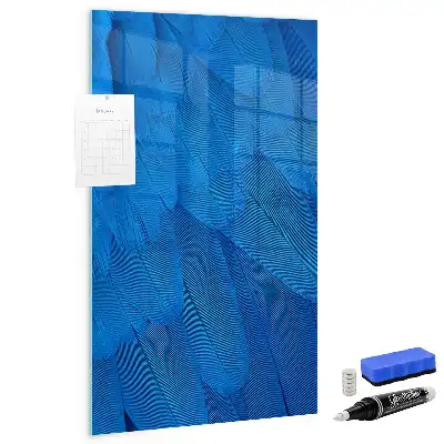 Tablă magnetică pentru scris model cu design de pene de pasăre