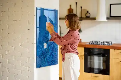 Tablă magnetică pentru scris model cu design de pene de pasăre