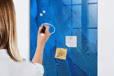 Tablă magnetică pentru scris model cu design de pene de pasăre