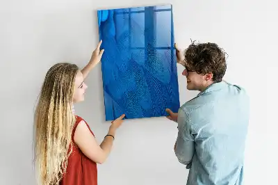 Tablă magnetică pentru scris model cu design de pene de pasăre