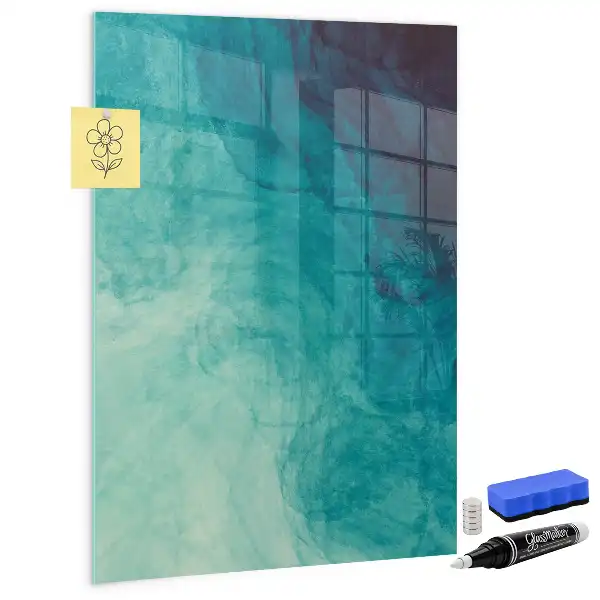Tablă de desenat magnetică cu model abstracție marină