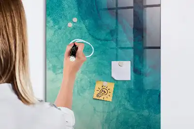 Tablă de desenat magnetică cu model abstracție marină