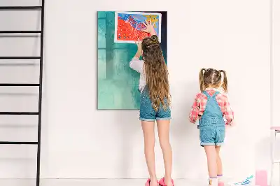 Tablă de desenat magnetică cu model abstracție marină