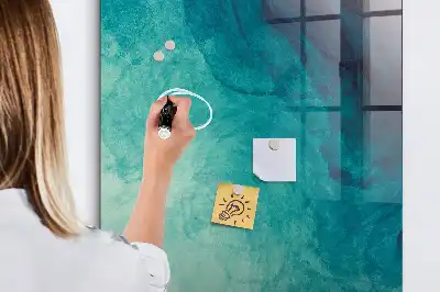 Tablă de desenat magnetică cu model abstracție marină