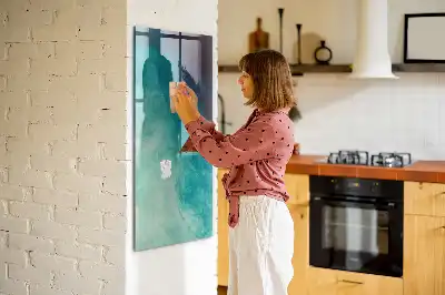 Tablă de desenat magnetică cu model abstracție marină