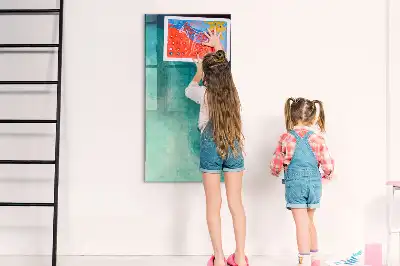 Tablă de desenat magnetică cu model abstracție marină