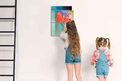 Tablă de desenat magnetică cu model abstracție marină