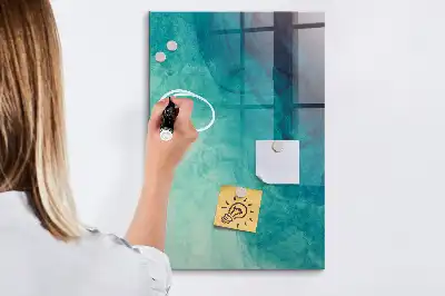 Tablă de desenat magnetică cu model abstracție marină