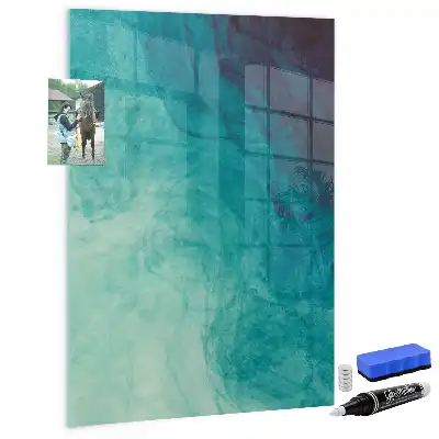 Tablă de desenat magnetică cu model abstracție marină