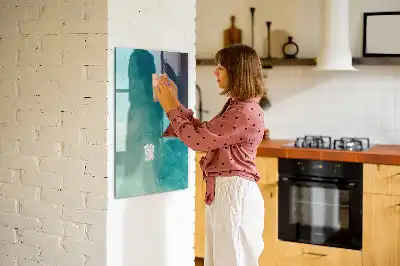 Tablă de desenat magnetică cu model abstracție marină