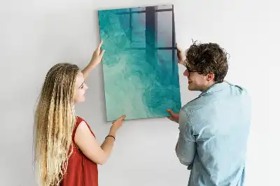Tablă de desenat magnetică cu model abstracție marină