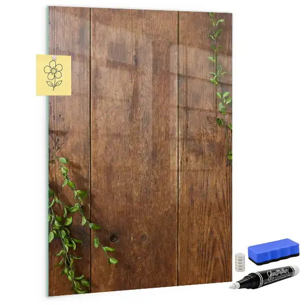 Tablă de desenat magnetică din lemn rustic