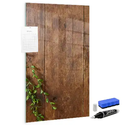 Tablă de desenat magnetică din lemn rustic
