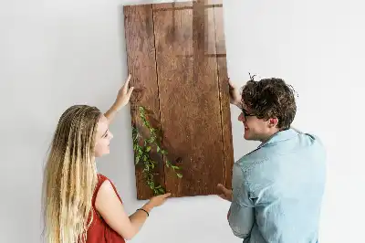 Tablă de desenat magnetică din lemn rustic