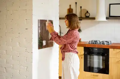 Tablă de desenat magnetică din lemn rustic
