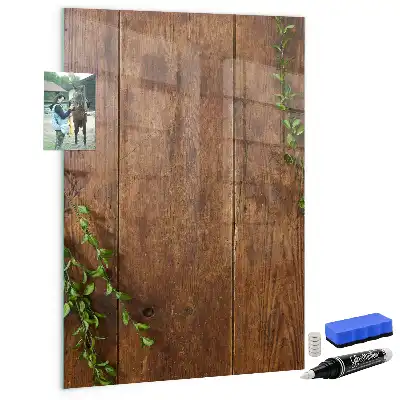 Tablă de desenat magnetică din lemn rustic