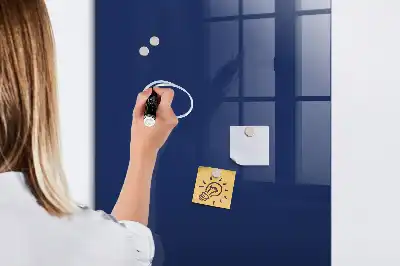 Tablă de desenat magnetică albastru marin