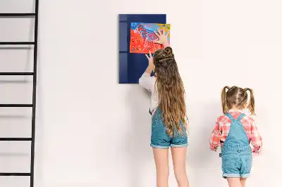 Tablă de desenat magnetică albastru marin