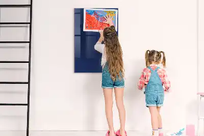 Tablă de desenat magnetică albastru marin