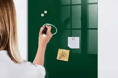 Tablă magnetică pentru scris verde sticlă