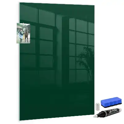 Tablă magnetică pentru scris verde sticlă