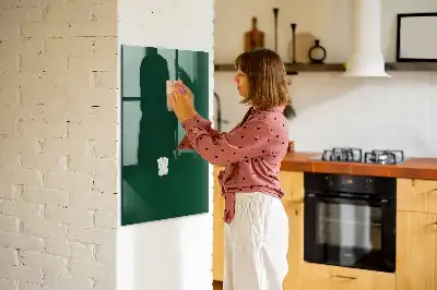 Tablă magnetică pentru scris verde sticlă