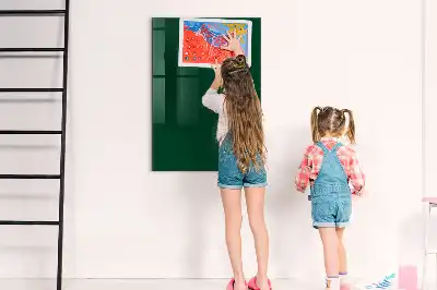 Tablă magnetică pentru scris verde sticlă