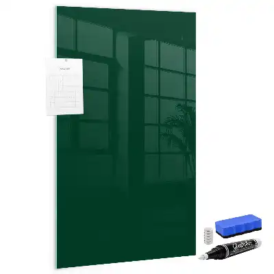 Tablă magnetică pentru scris verde sticlă