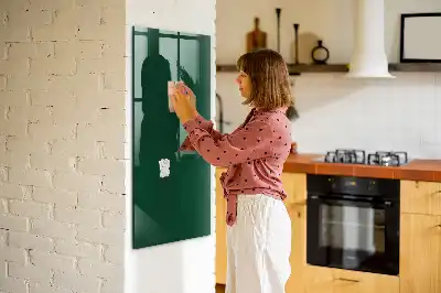 Tablă magnetică pentru scris verde sticlă