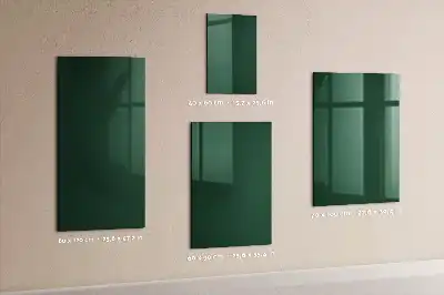 Tablă magnetică pentru scris verde sticlă