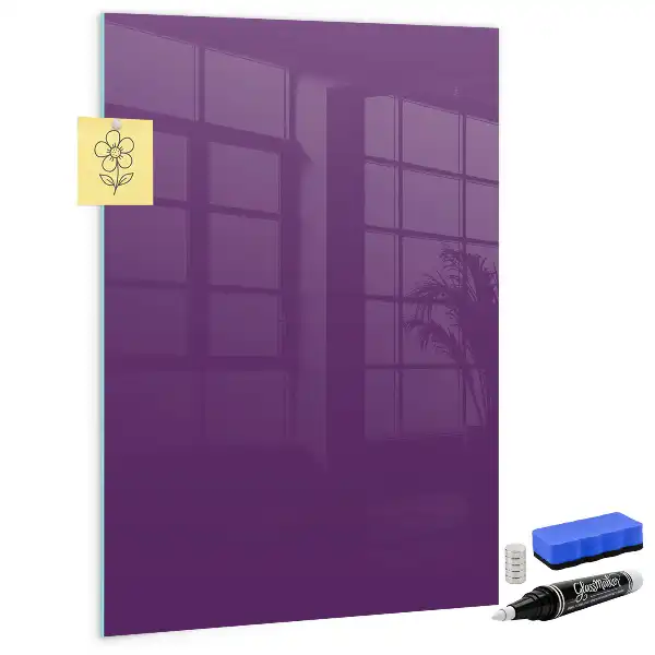 Tablă magnetică pentru scris de culoare violet