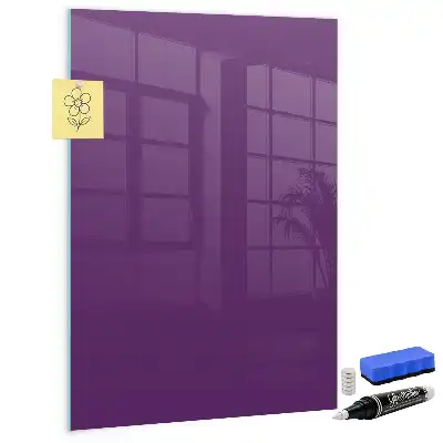 Tablă magnetică pentru scris de culoare violet