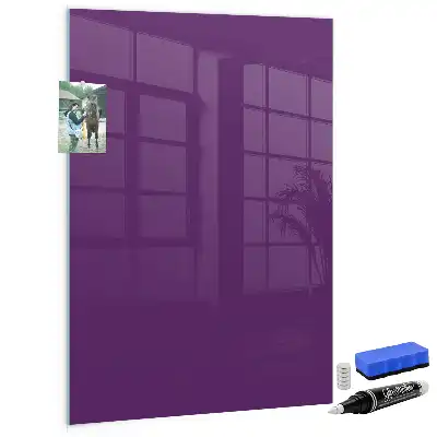 Tablă magnetică pentru scris de culoare violet