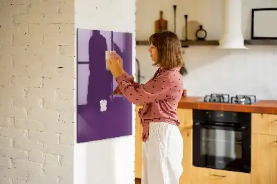 Tablă magnetică pentru scris de culoare violet