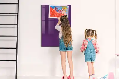 Tablă magnetică pentru scris de culoare violet