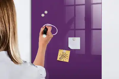 Tablă magnetică pentru scris de culoare violet
