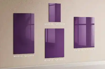 Tablă magnetică pentru scris de culoare violet