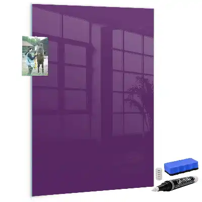 Tablă magnetică pentru scris de culoare violet