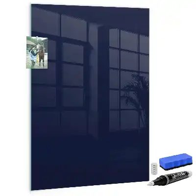 Tablă de desenat magnetică culoare albastru marin închis