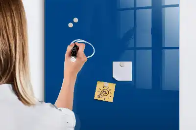 Tablă de desenat magnetică de culoare albastră